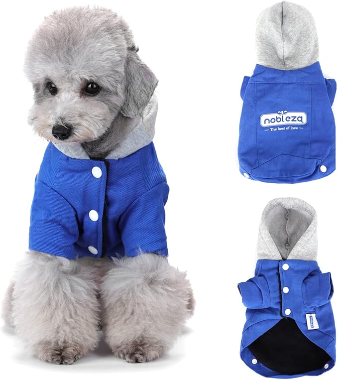 Camisola de Inverno com capuz quente para cães pequenos e gatos
